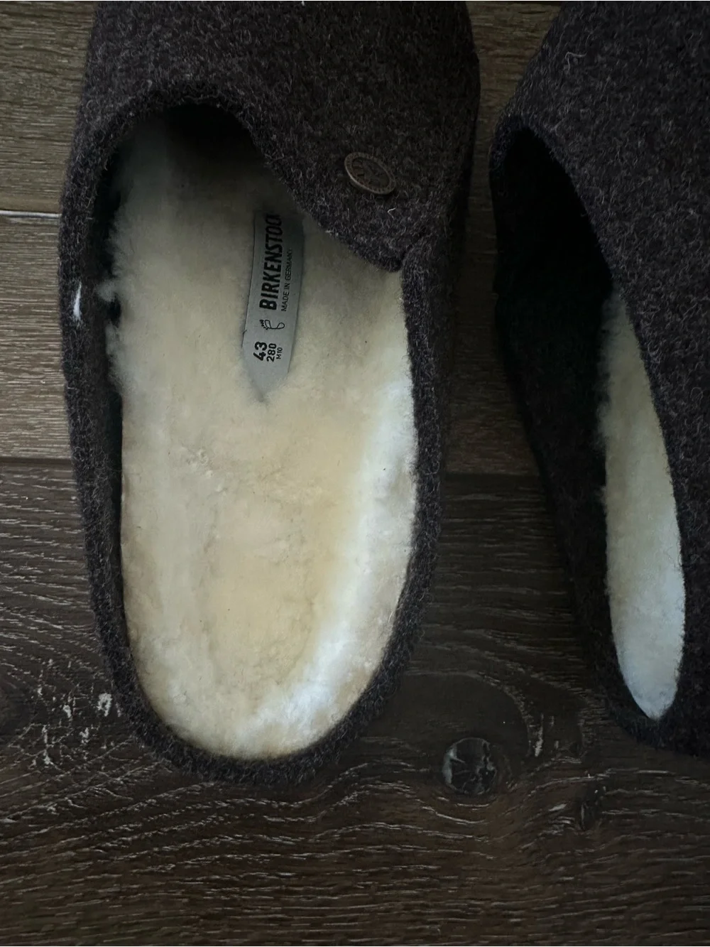 BRAND NEW Birkenstock Mocha Zermatt Shearling Slipper